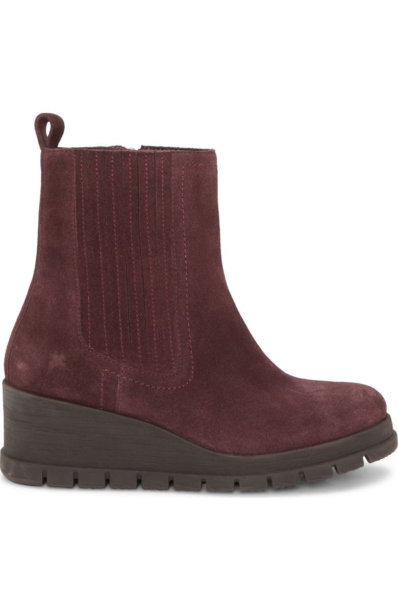 Lucky Brand Sondruh Platform Wedge Bootie, Alternate, color, Winter Cherry