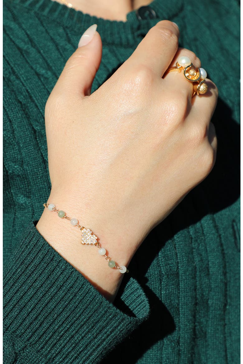 Wild Heart Jade Bracelet, Alternate, color, GOLD/ JADE
