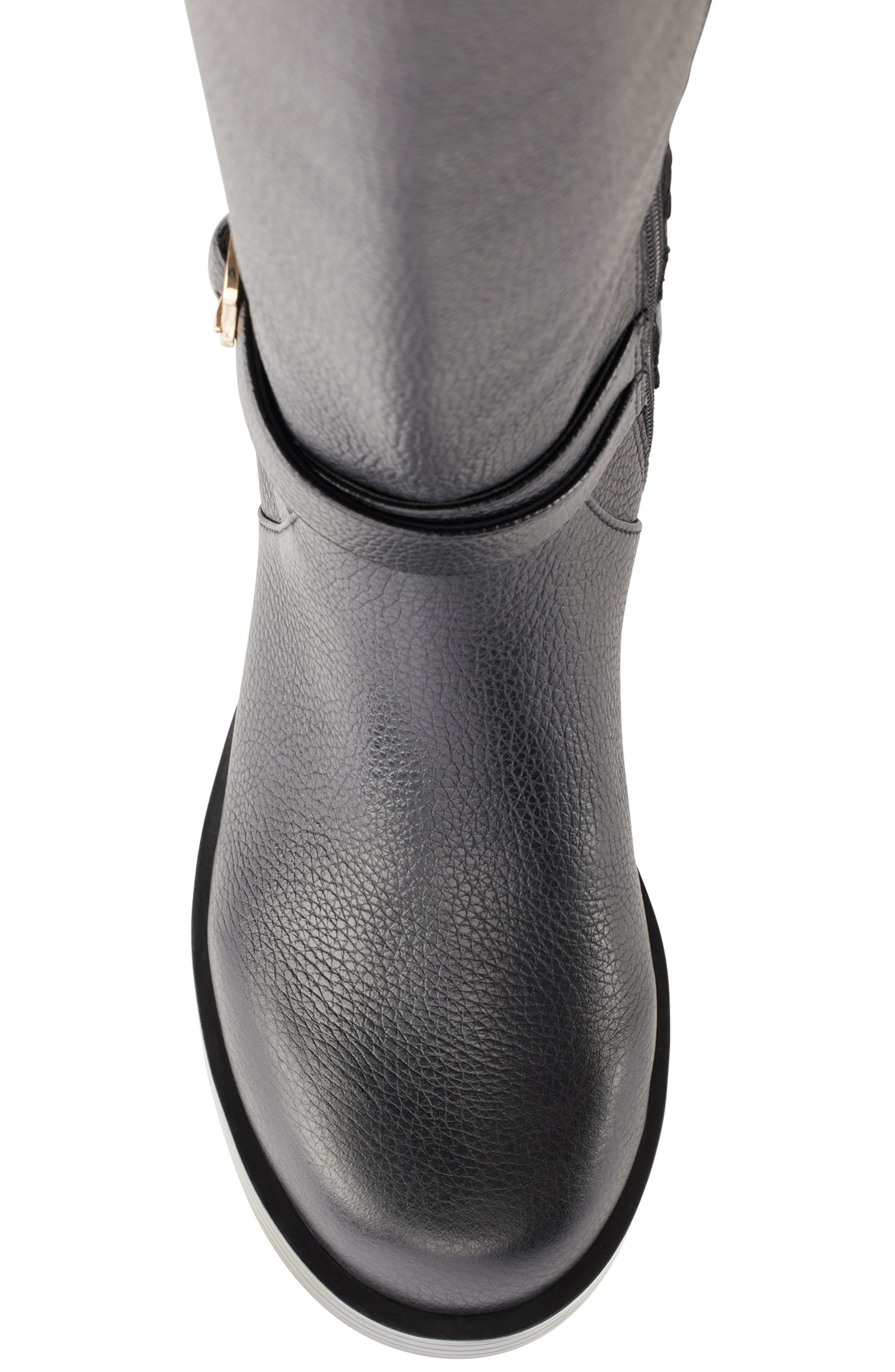 KARL LAGERFELD PARIS Claremont Knee High Riding Boot, Alternate, color, Black