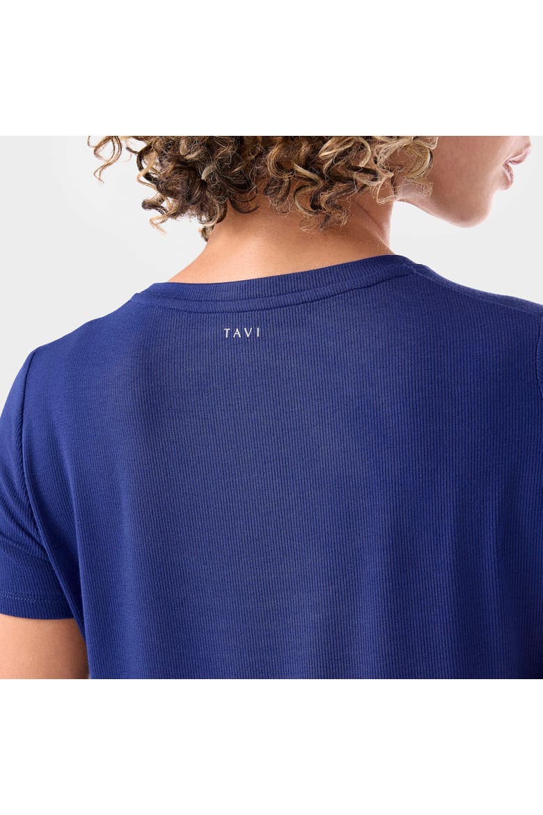 Ribbed Tee, Alternate, color, DEEP NAVY