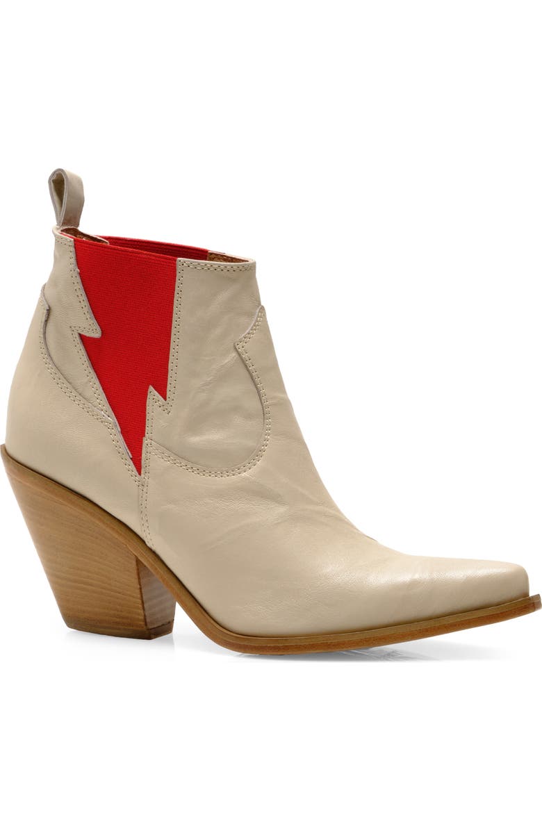 Free People Flash Western Chelsea Boot, Main, color, Bone