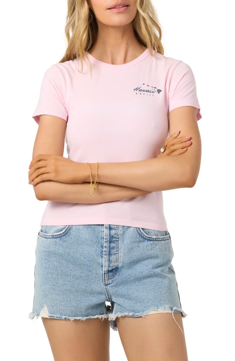 O'Neill Hawaiian Islands Cotton Graphic T-Shirt, Main, color, 