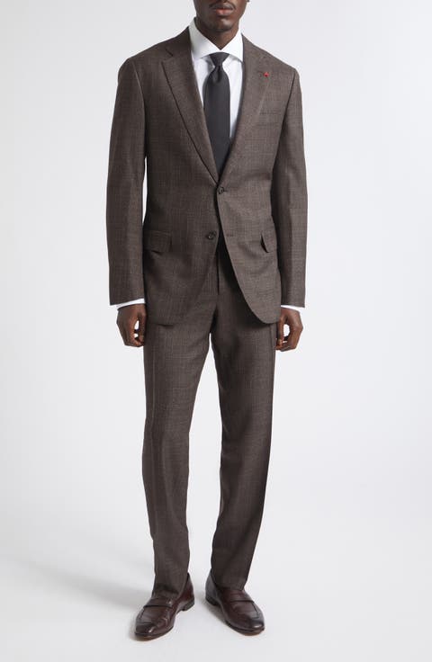 Pinstripe Wool & Silk Suit