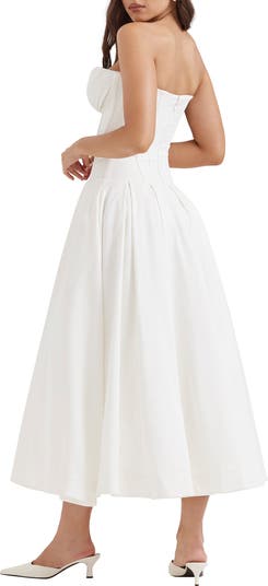 Lady Strapless Midi Dress