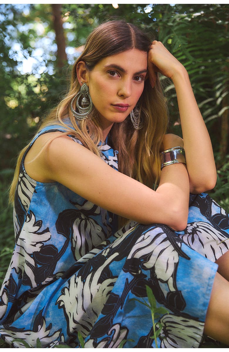 Ro's Garden Devina Dress, Alternate, color, Blue Hana