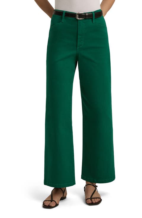【Anyone more】Ritty Yellow Green Denim Wide Pants WTXUE Wide Leg Pants, Womens Jeans Womens Casual Denim Pants