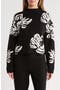 Mock Neck Jacquard Sweater