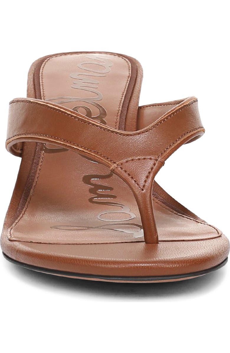 Sam Edelman Amie Kitten Heel Flip Flop, Alternate, color, Rich Cognac