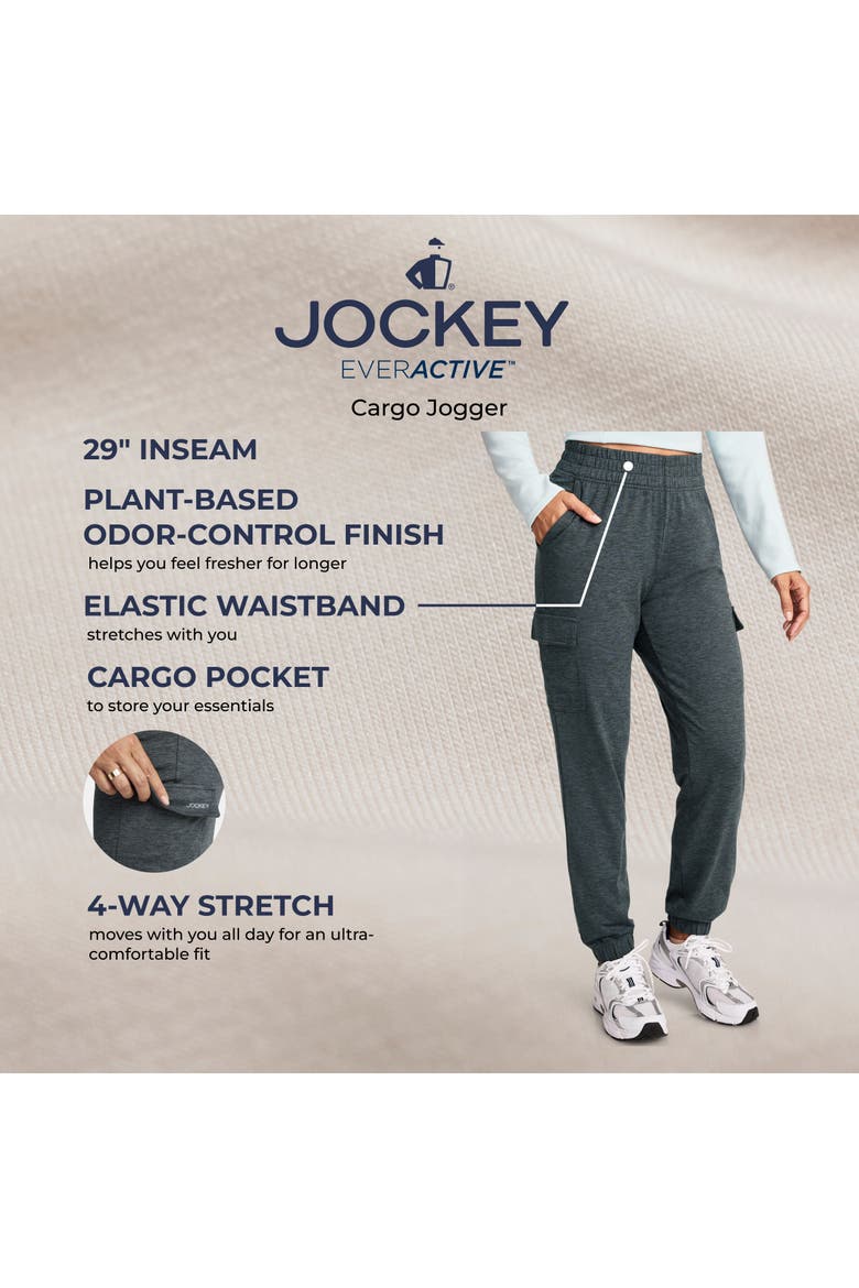 Women's EverActive Cargo Jogger, Alternate, color, Black Out