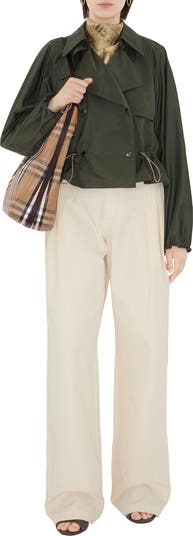 ハンドバッグ BURBERRY EMBROIDERED CANVAS HIGHLANDS HANDBAG Burberry Embroidered Canvas Large Highlands Shopping Bag In
