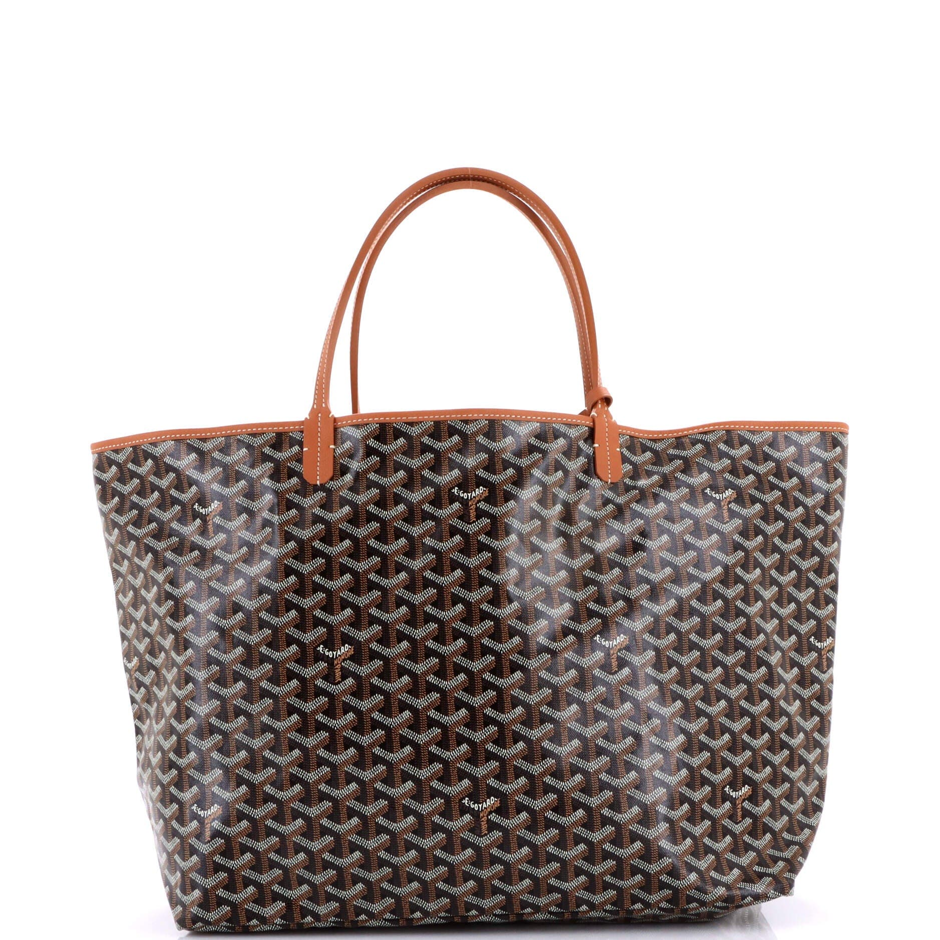 Pre-Owned Goyard Saint Louis Tote Coated Canvas GM, Alternate, color, Black