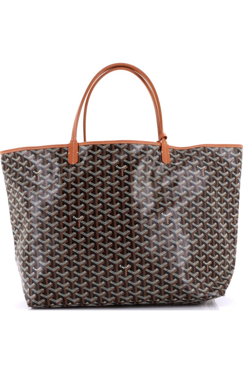 Pre-Owned Goyard Saint Louis Tote Coated Canvas GM, Alternate, color, Black