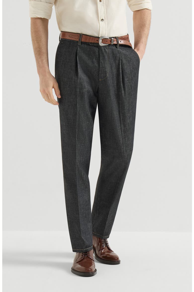 No-fade denim trousers, Main, color, Dark Grey