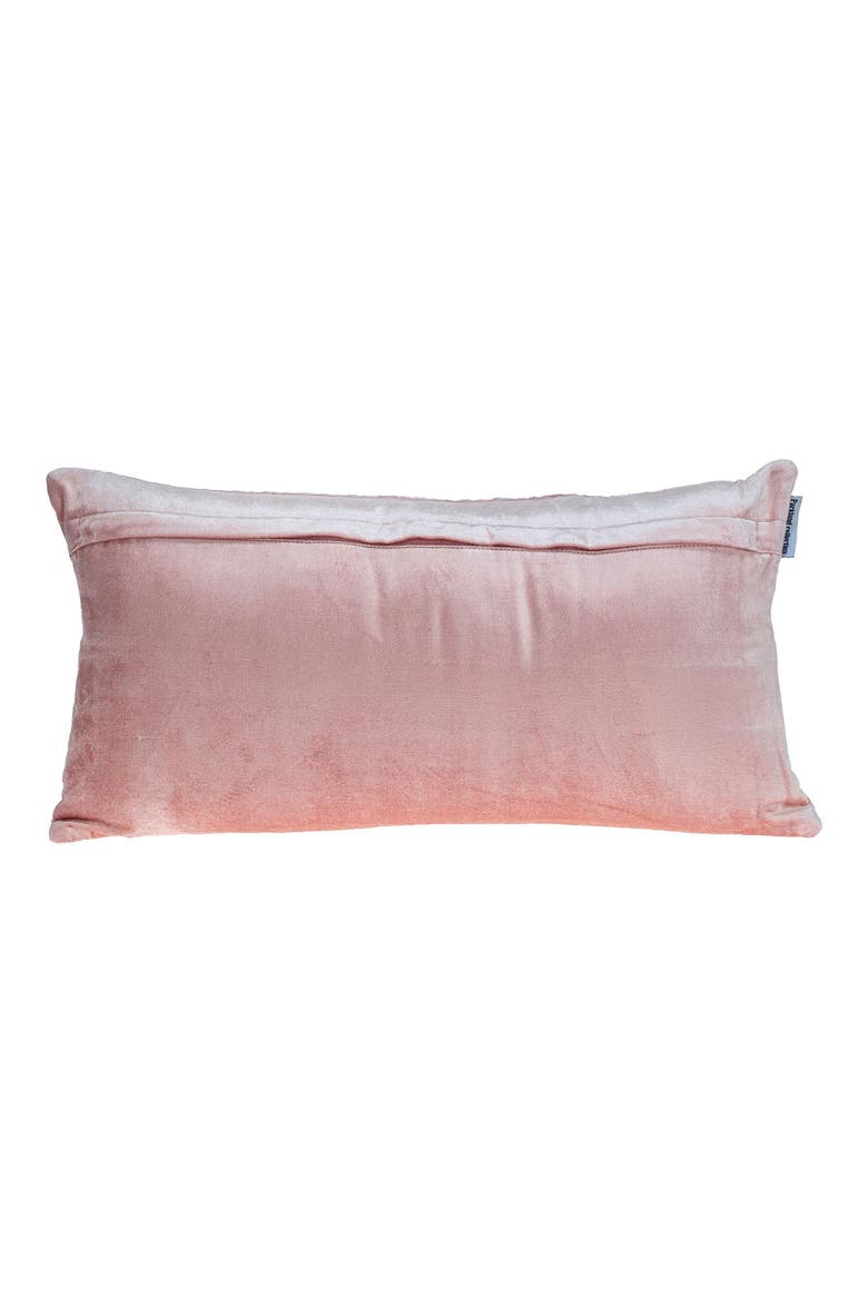 Tufted Velvet Oblong Throw Pillow, Alternate, color, PINK
