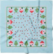 Centinelle House Silk Medium Square Scarf