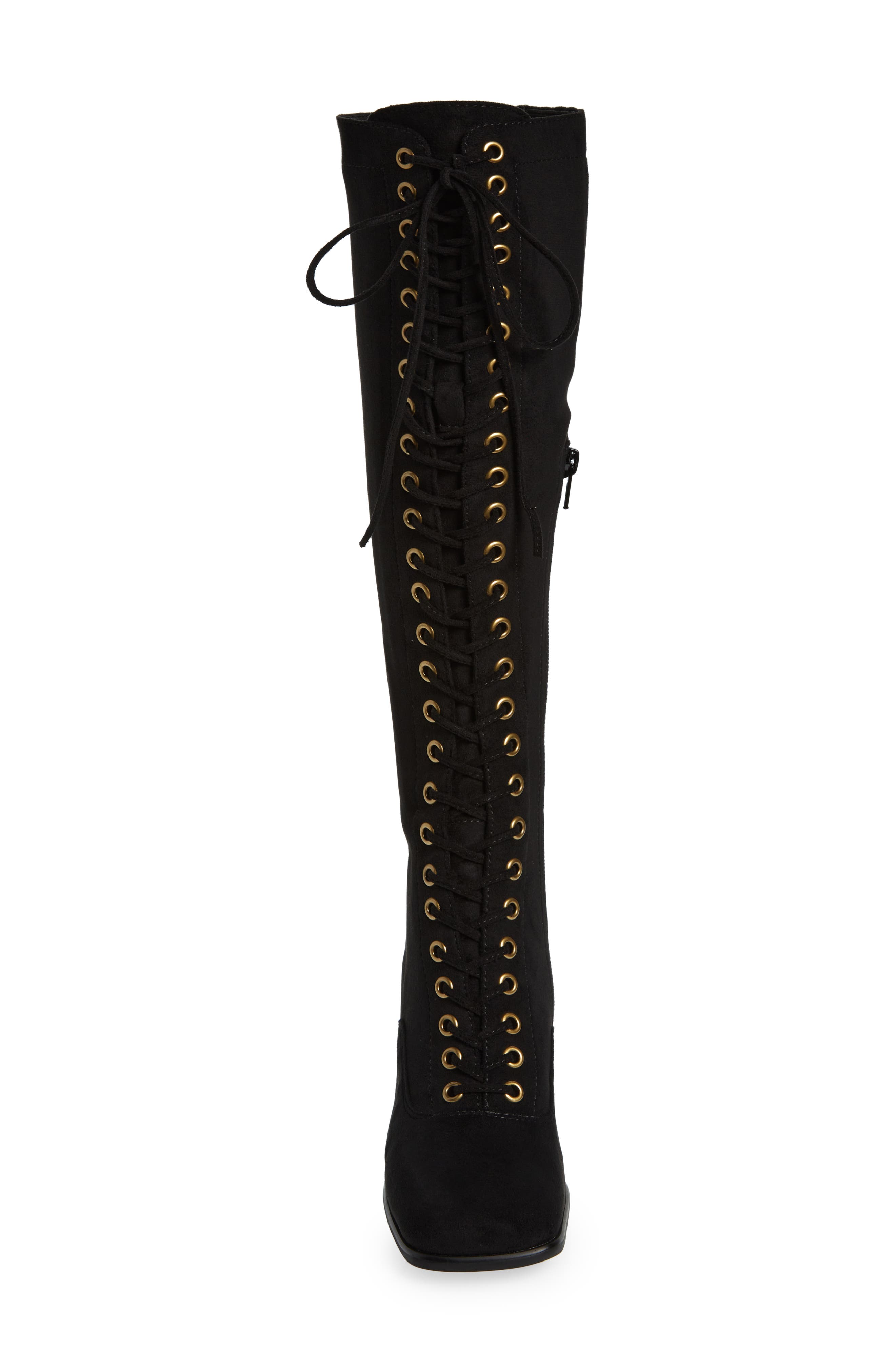 Jeffrey Campbell Roxina Lace-Up Knee High Boot, Alternate, color, 
