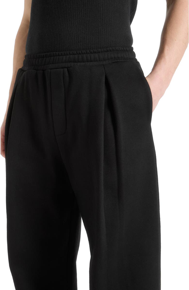 Manière De Voir Cyril Box Pleated Relaxed Jogger, Alternate, color, Black