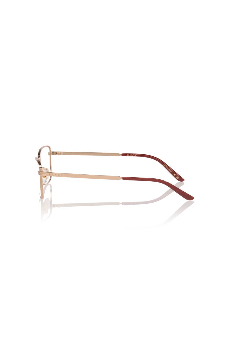 Gucci 53mm Cat Eye optical glasses, Alternate, color, Gold