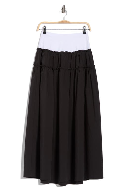 By Design Angel Maxi Skirt In White/black