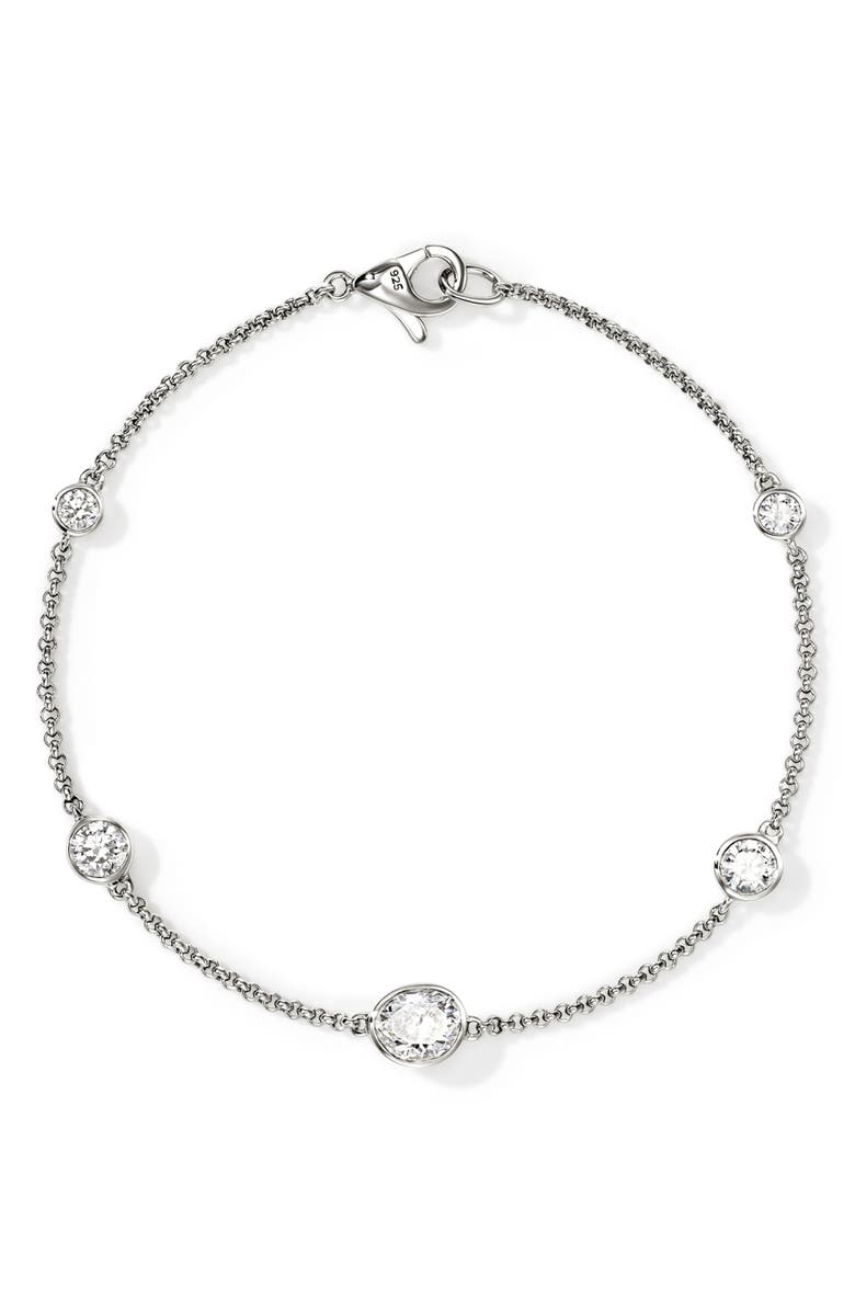 John Hardy Lovestruck<sup>™</sup> Lab Grown Diamond Station Bracelet, Main, color, 