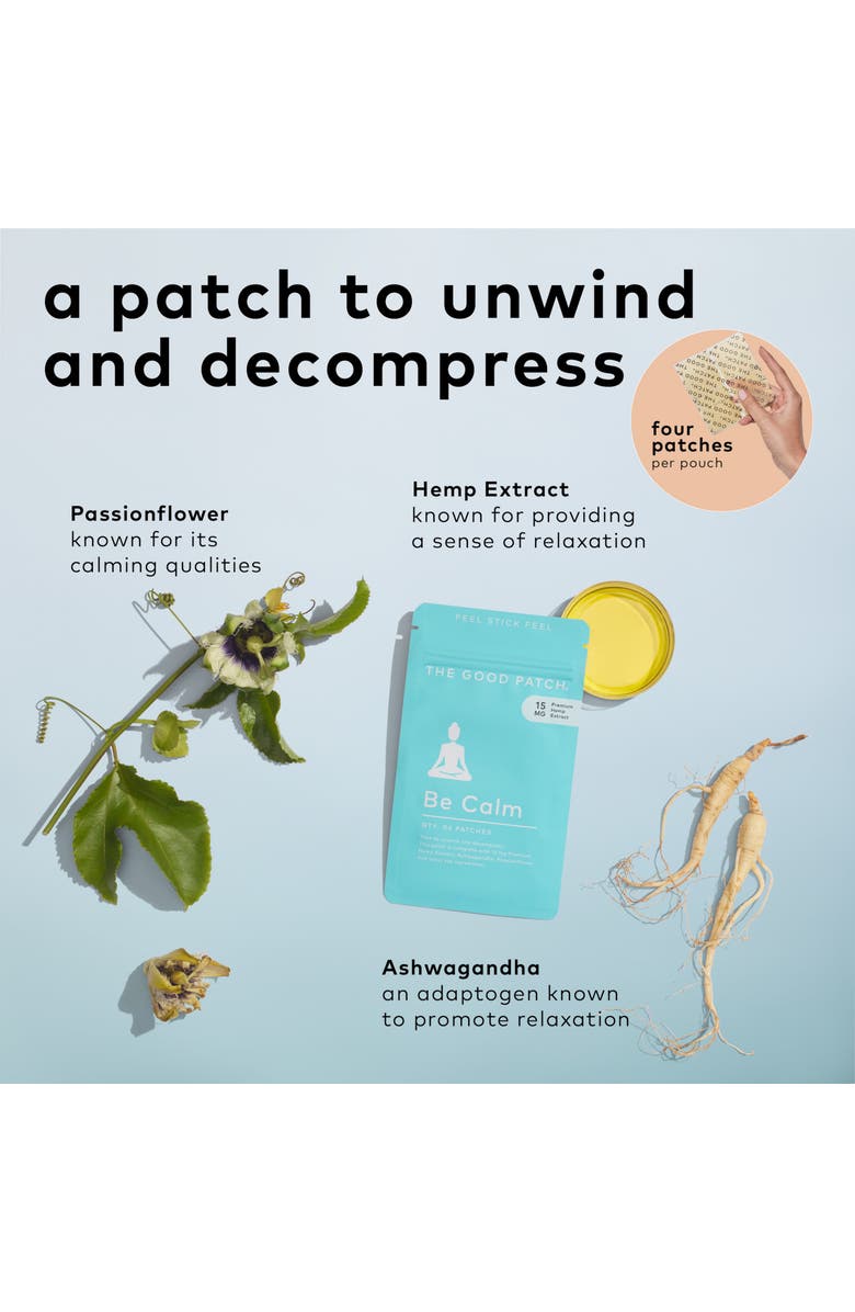 The Good Patch Be Calm Wellness Patch, Alternate, color, NO COLOR