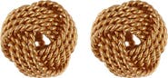 ARGENTO VIVO Textured Knot Stud Earrings