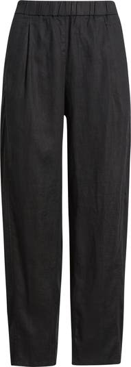 Organic Linen Ankle Lantern Pants