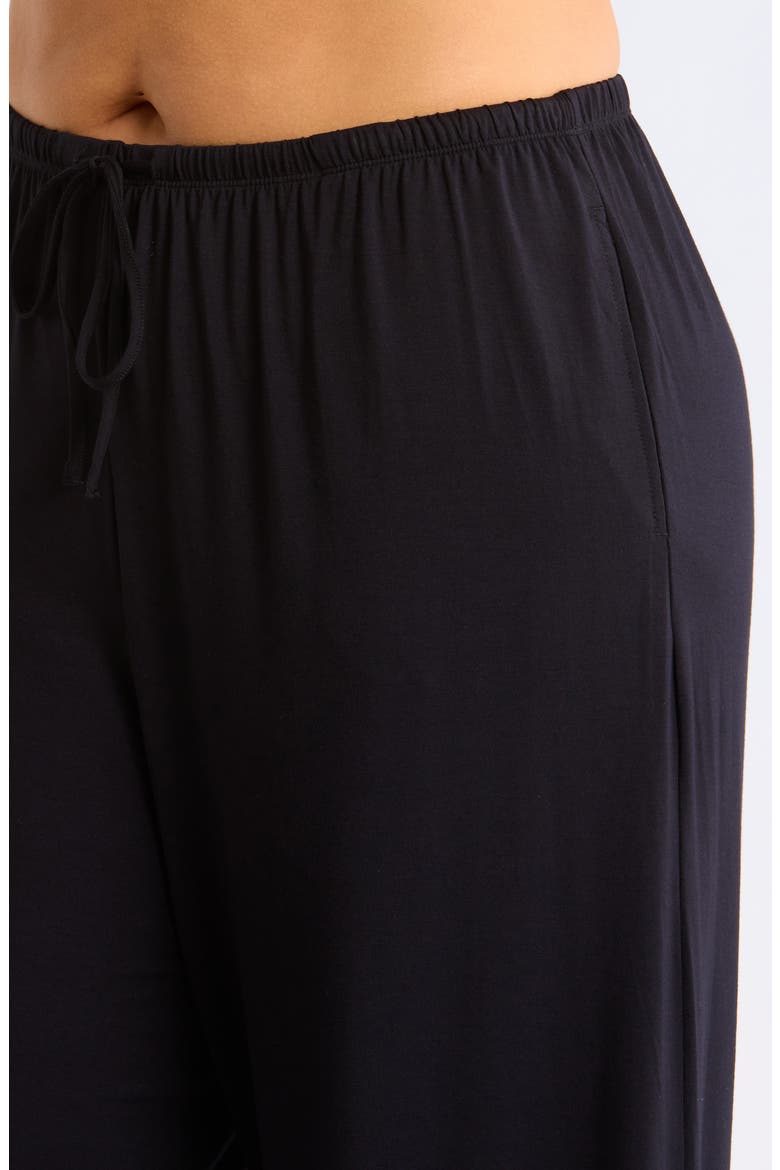 Cool Touch Jersey Pajamas, Alternate, color, BLACK
