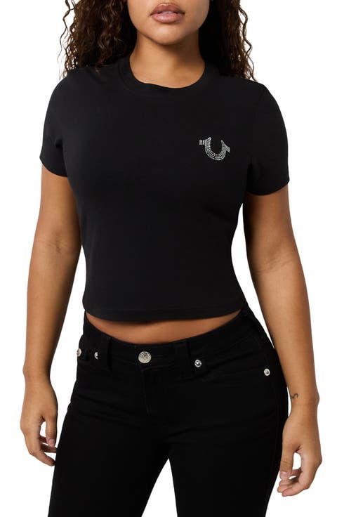 Embellished Cotton Graphic Baby Tee