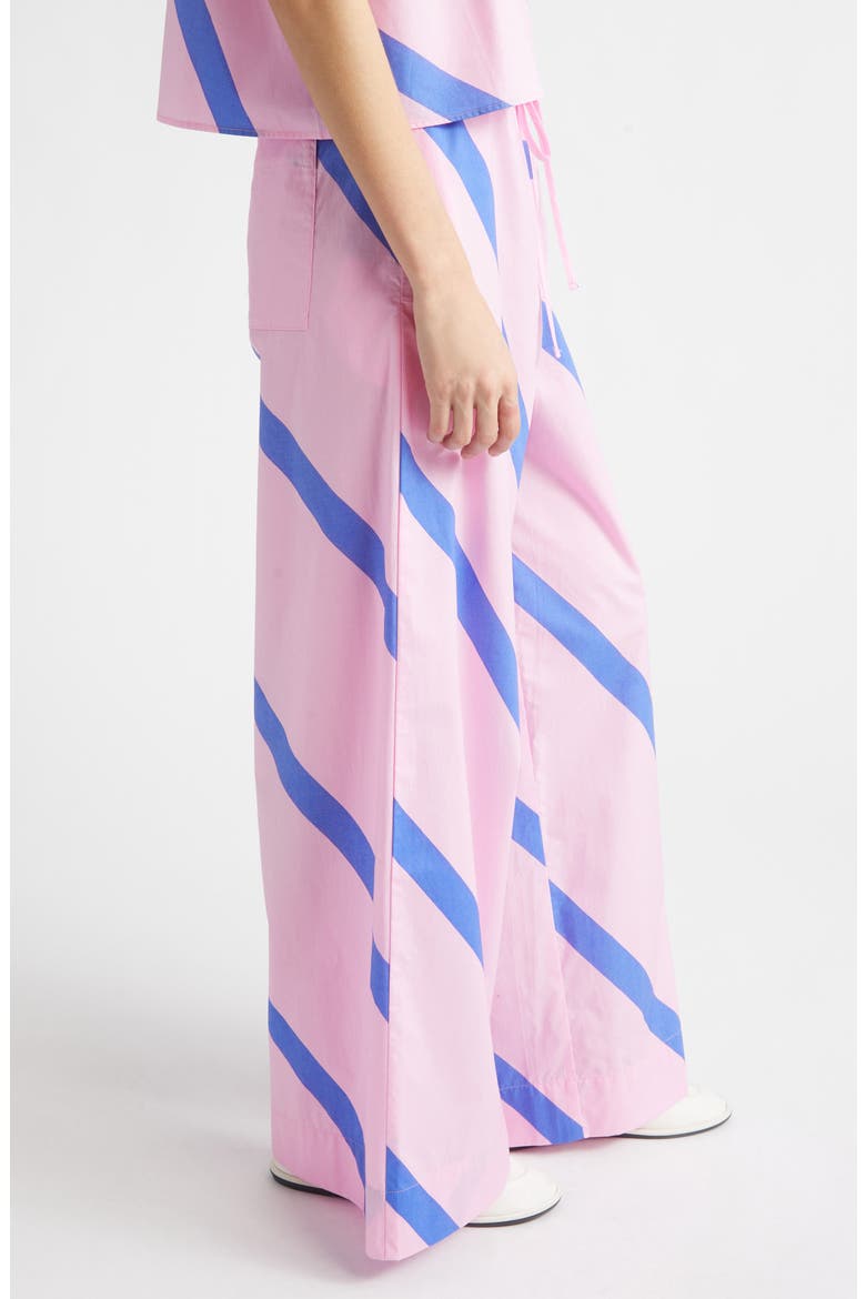 Puoti Basso Wide Leg Stripe Pants, Alternate, color, BLUE PINK