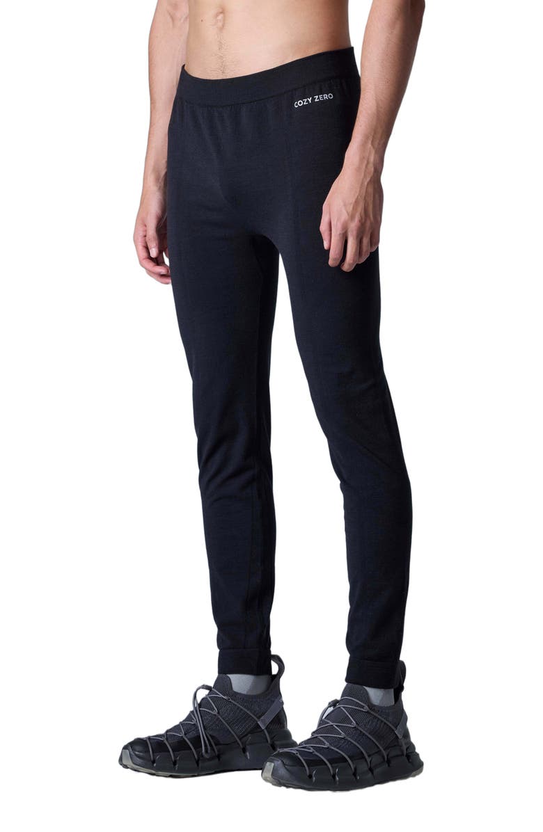 COZY ZERO Tech Merino Base Layer Slim Fit Jogger, Alternate, color, Black