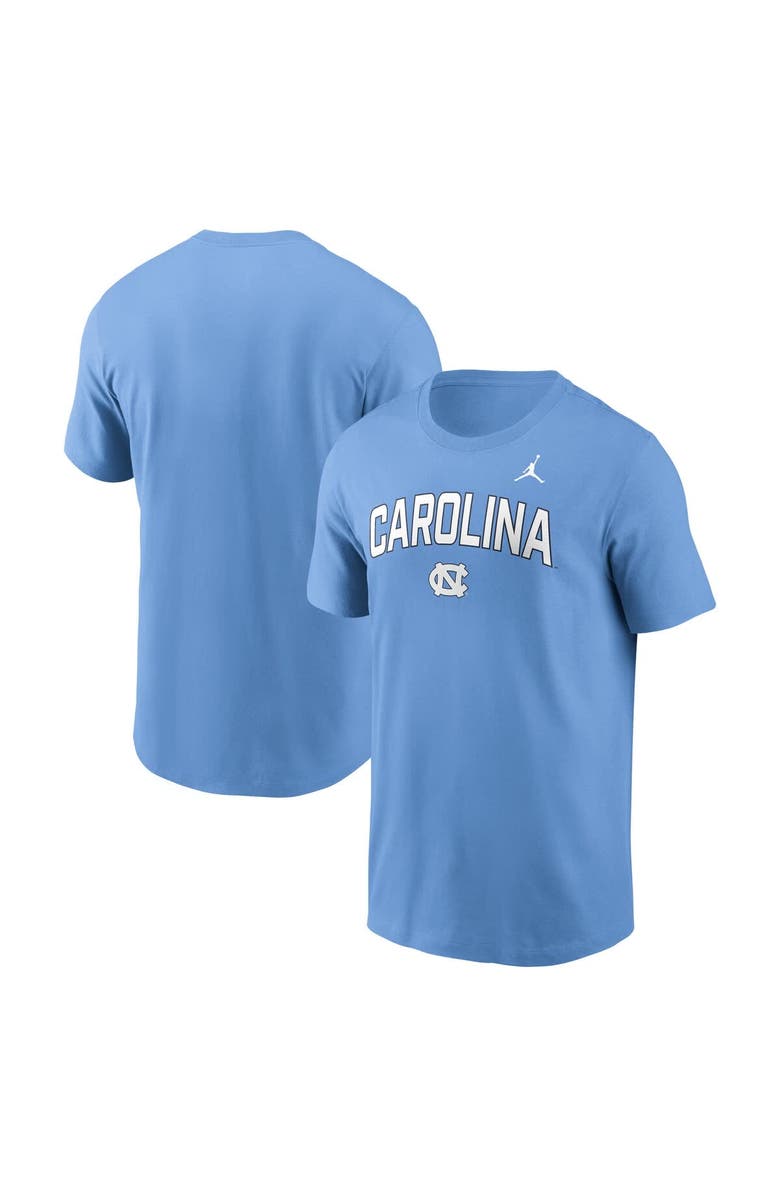 Jordan Brand Men's Jordan Brand Carolina Blue North Carolina Tar Heels Primetime Arch Stack T-Shirt, Alternate, color, Light Blue