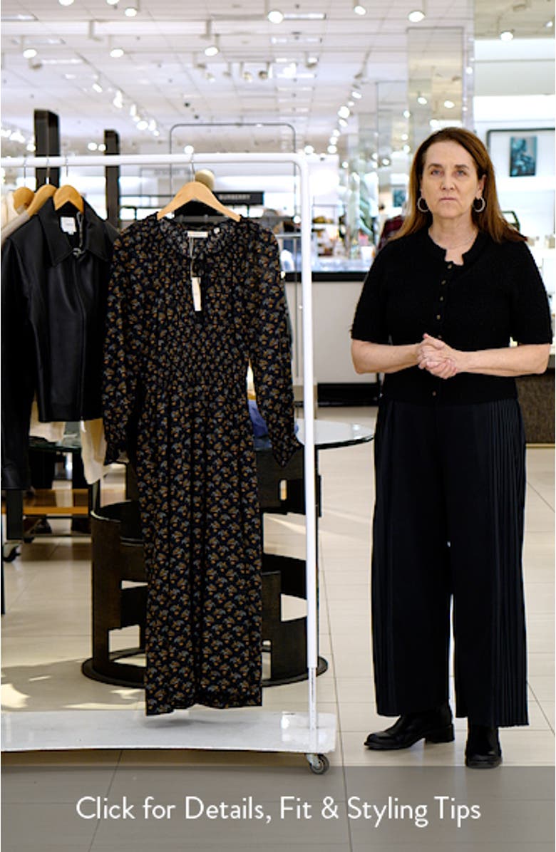 Delfina Long Sleeve Organic Cotton Dress, sales video thumbnail