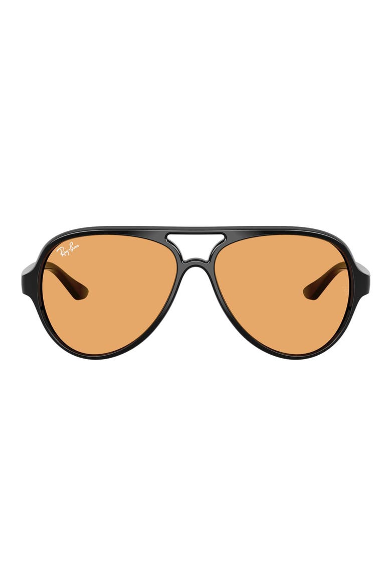 Cats 5000 59mm Pilot Sunglasses, Main, color, BLACK / ORANGE