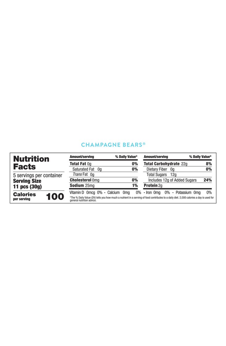 sugarfina Champagne Bears Celebration Candy, Alternate, color, Orange Multi