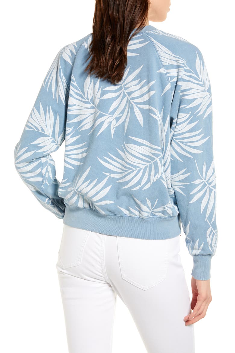 Wild Palms Sweatshirt, Alternate, color, FRENCH BLUE