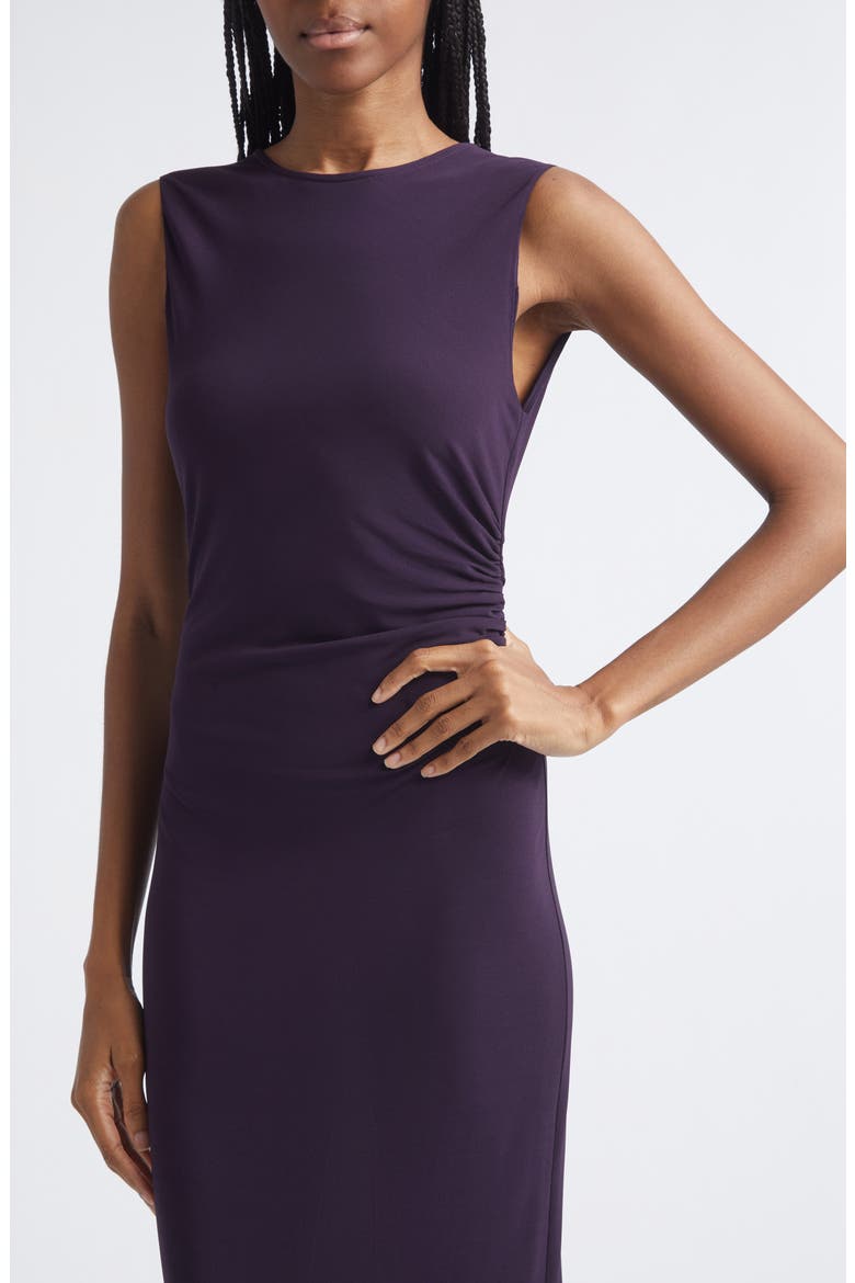 Fitted Jersey Maxi Dress, Alternate, color, BLACKBERRY