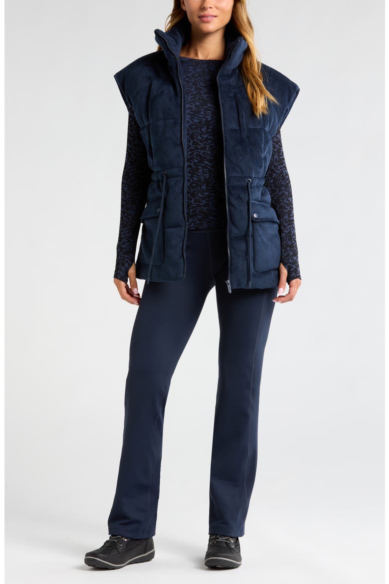 Corduroy Puffer Vest, Alternate, color, NAVY SAPPHIRE