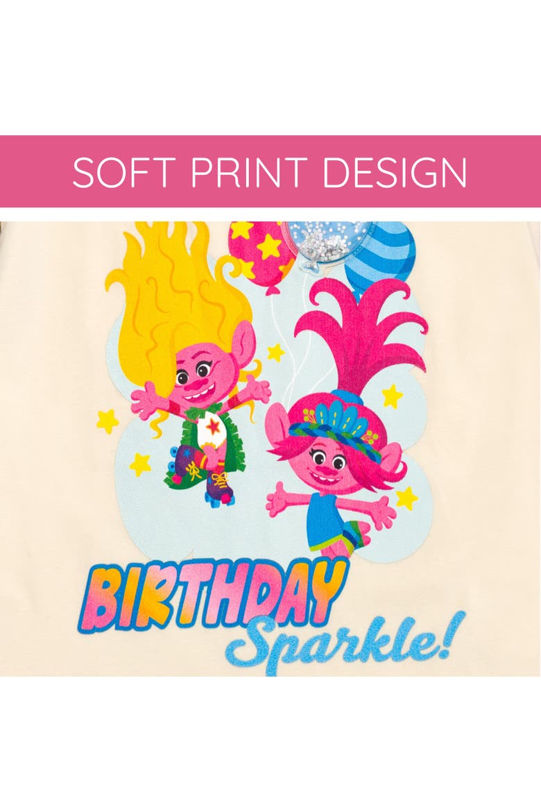 Trolls Birthday T-Shirt, Alternate, color, Ivory Poppy Viva