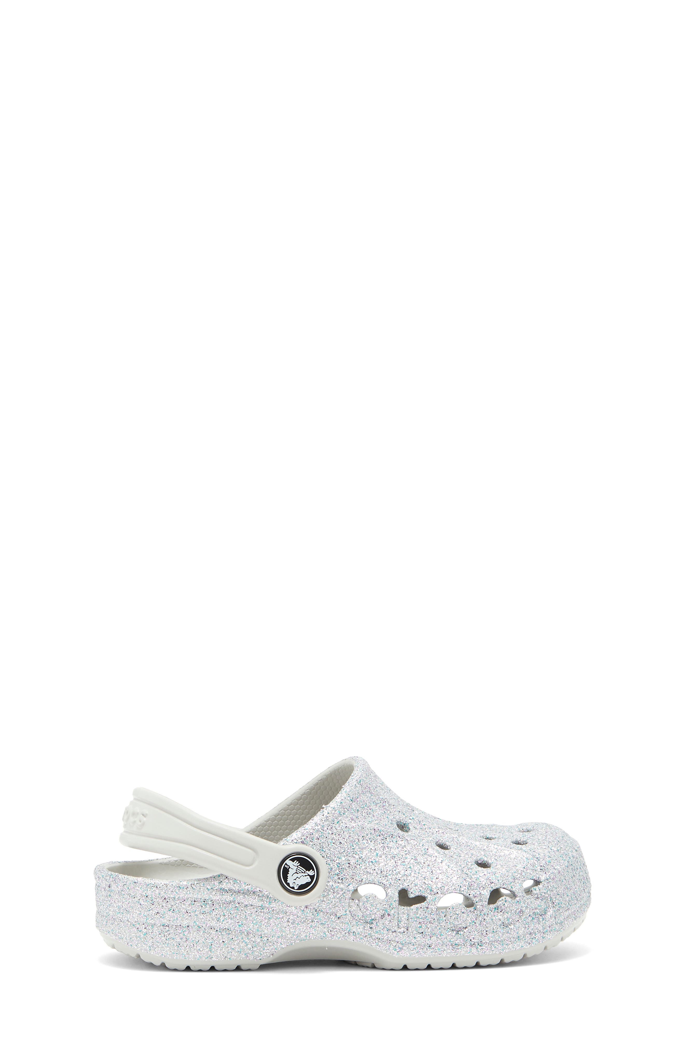 CROCS Baya Glitter Clog, Alternate, color, Silver