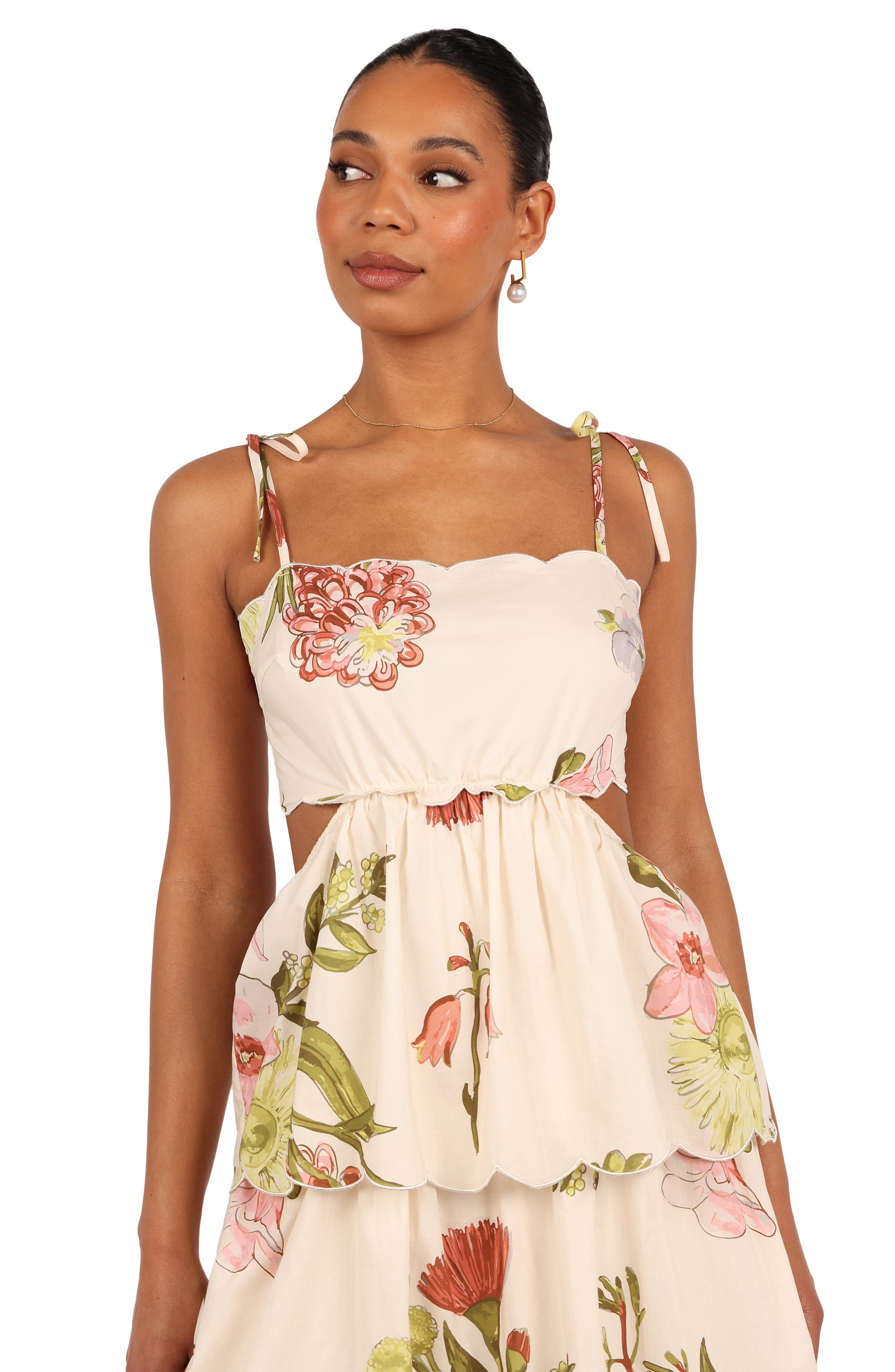 adelaide scallop cutout tie strap maxi dress Petal and Pup Womens Adelaide Maxi Dress : Target