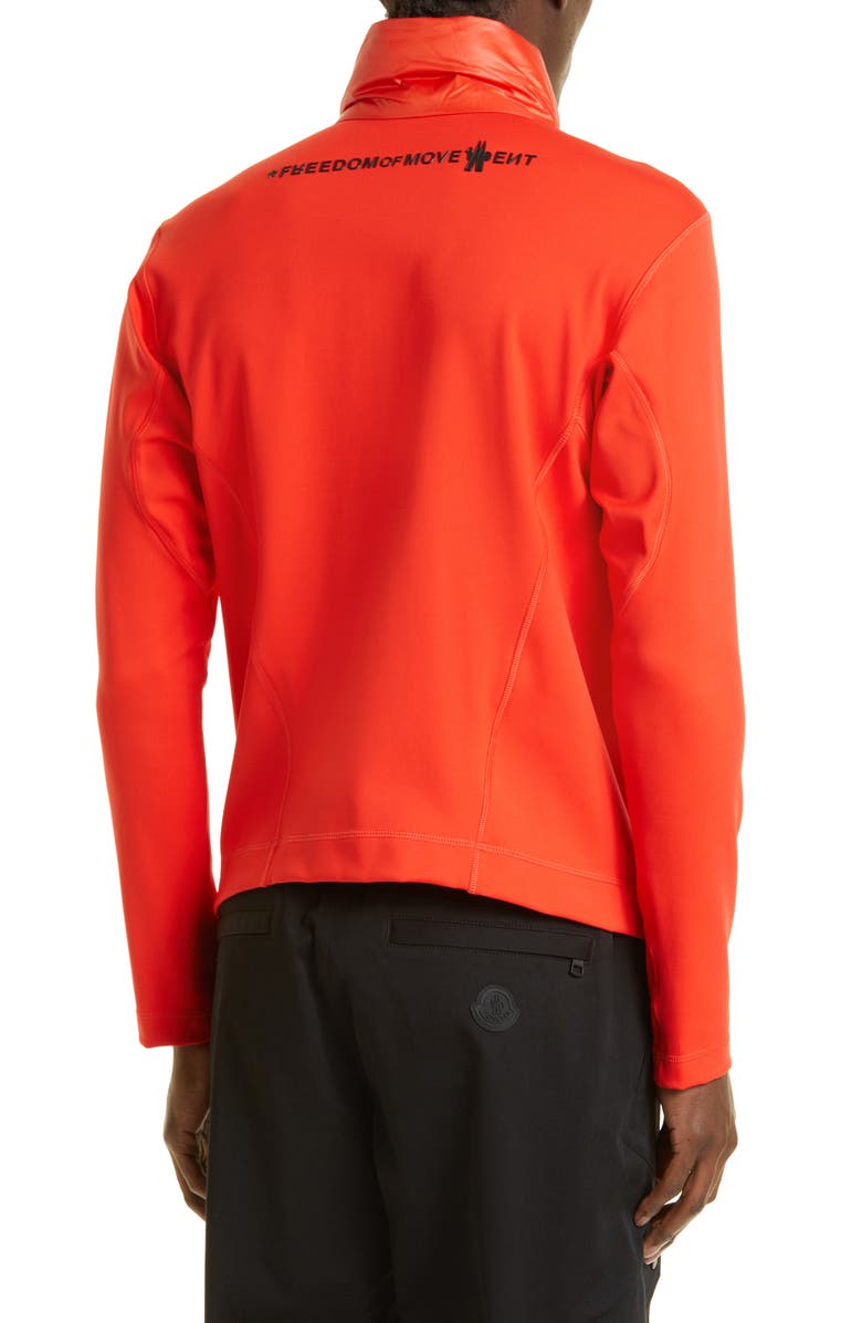 Moncler Grenoble Quilted Down & Jersey Cardigan, Alternate, color, 