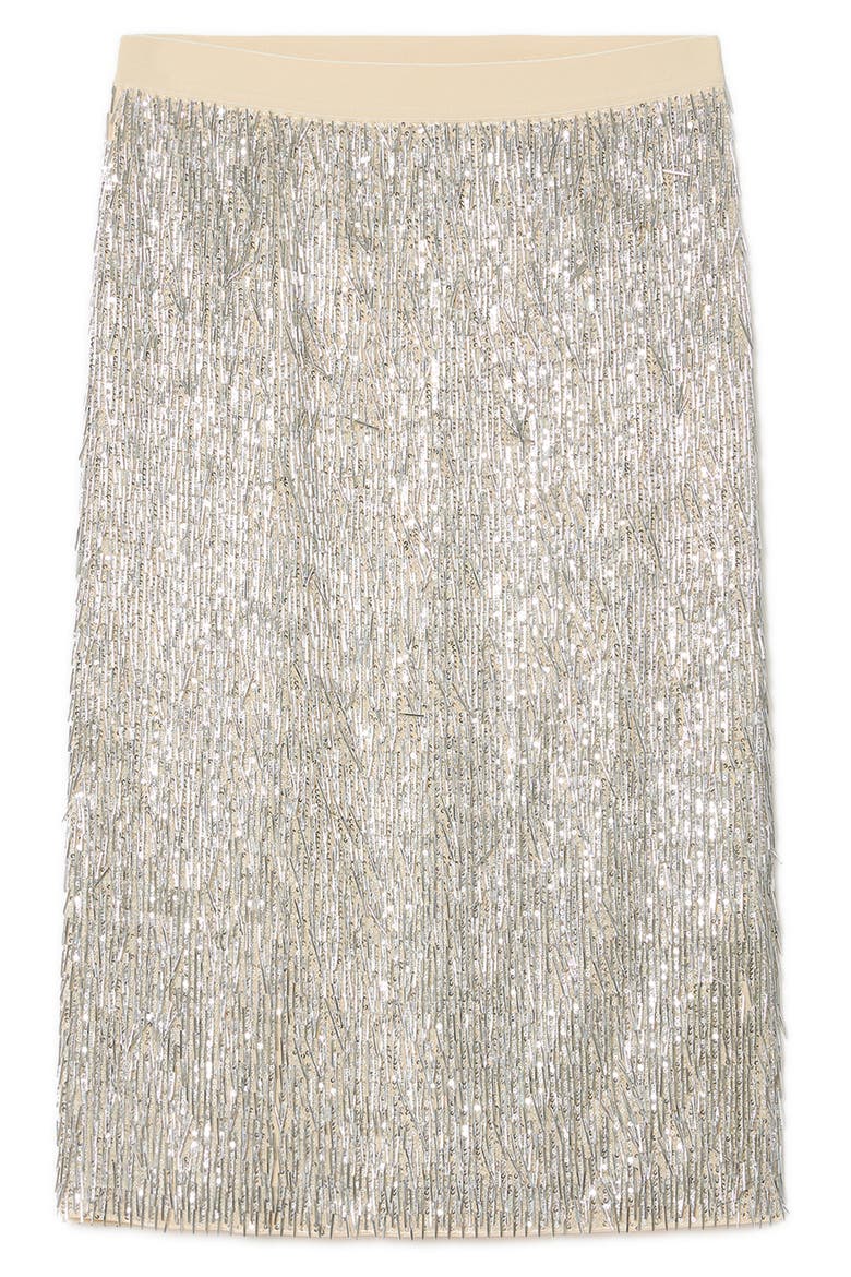 Attore Sequin Skirt, Alternate, color, SILVER