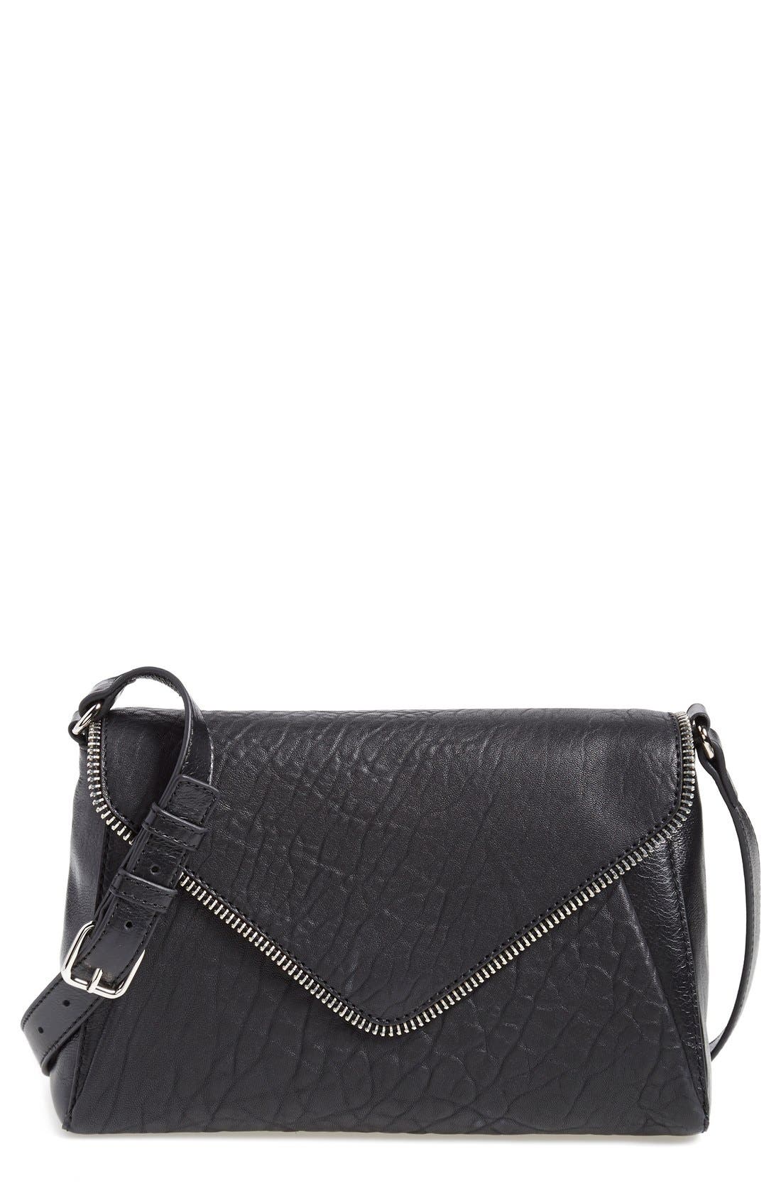 Halogen<sup>®</sup> Zip Detail Envelope Crossbody Bag, Main, color, 