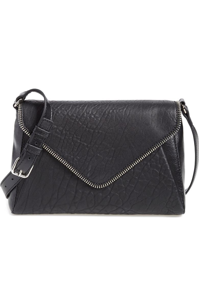 Halogen<sup>®</sup> Zip Detail Envelope Crossbody Bag, Main, color,