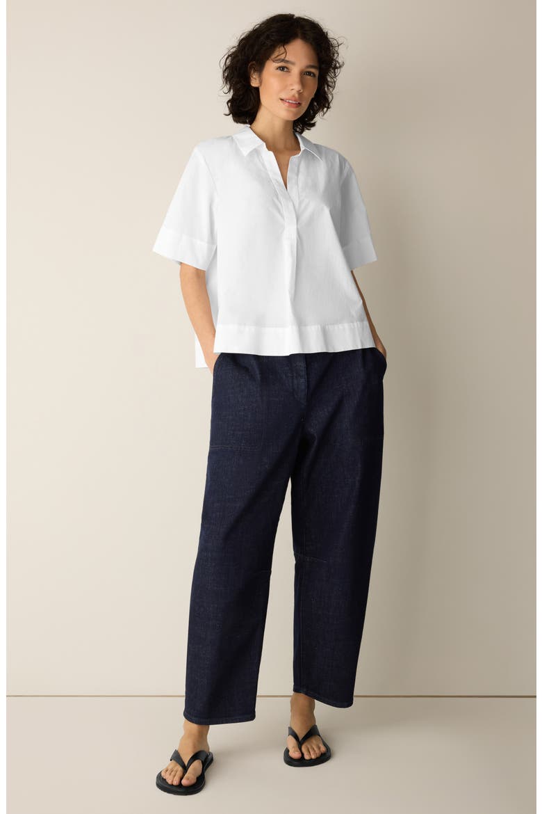 Organic Cotton Short Sleeve Top, Alternate, color, WHITE