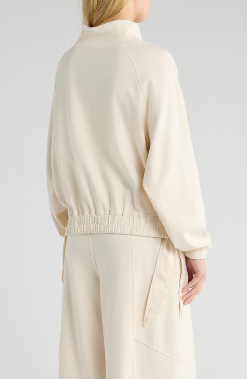 Ugg(r) Seren Side Tie Funnel Neck Top In Neutral