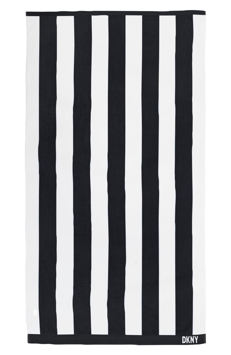 DKNY Cabana Stripe 4-Piece Beach Towel Set, Alternate, color, 