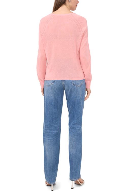 Halogen ® Crewneck Raglan Sleeve Sweater In Pink