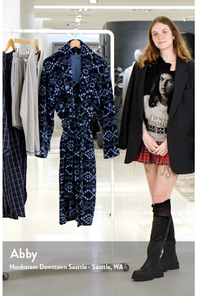 Geo Pattern Shawl Collar Robe video